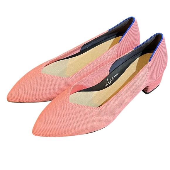 Rothy’s The High Point Heels in Pink NWT $165 Retail - Picture 8 of 8